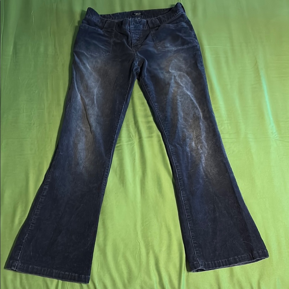 💚 Abercrombie & Fitch Blue Flare Corduroy Jeans Sz 28